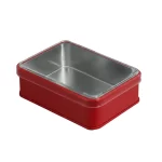 Kristal Kapaklı Teneke Kutu 75x100x45mm - Görsel 5