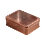 Kristal Kapaklı Teneke Kutu 75x100x45mm - Görsel 2