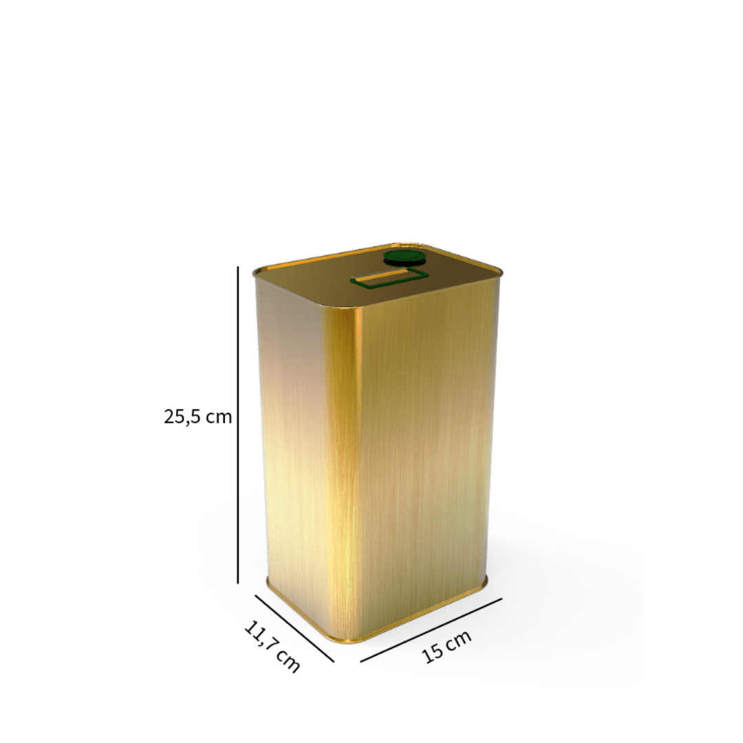 4 Lt Zeytinyağı Tenekesi Gold Kulplu 4 lt zeytinyağı tenekesi gold kulplu