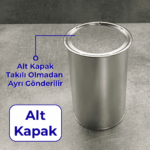 Kapaklı Metal Kahve Kutusu 84x134 mm 250 Gr