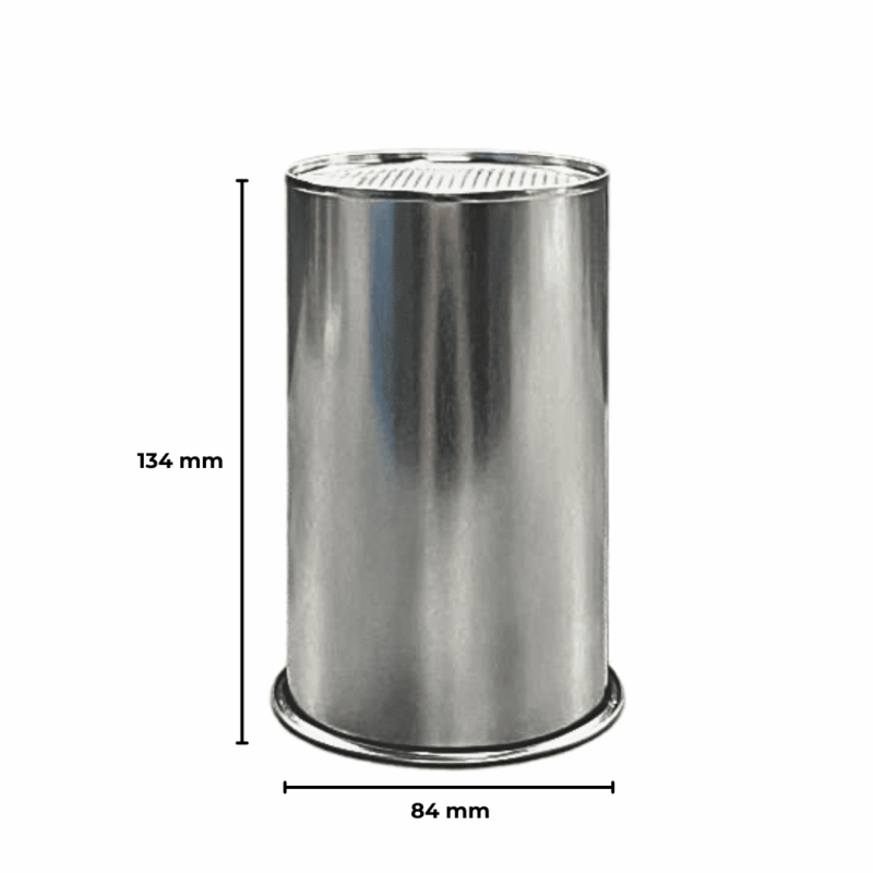Kapaklı Metal Kahve Kutusu 84x134 mm 250 Gr