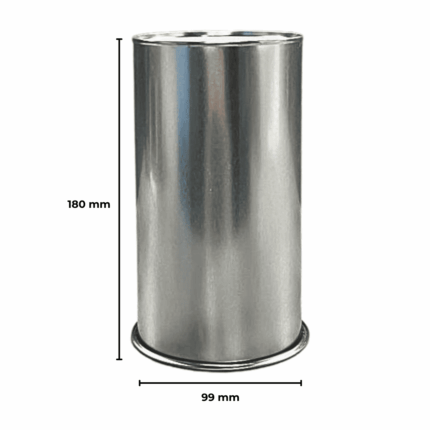 Kapaklı Metal Kahve Kutusu 99x180 mm 500 Gr