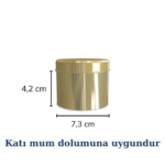 katı mum dolumuna uygun teneke mum kutusu