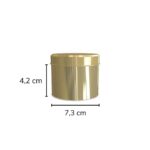 teneke mum kutusu 73x42 gold