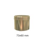 Yuvarlak Metal Çay Kutusu 73x60 mm 25-50 Gr
