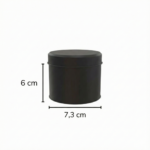 Yuvarlak Metal Çay Kutusu 73x60 mm 25-50 Gr