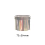 Yuvarlak Metal Çay Kutusu 73x60 mm 25-50 Gr