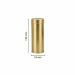 Yuvarlak Metal Çay & Kahve Kutusu 52x140 mm 50-100 Gr