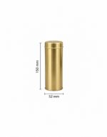 Yuvarlak Metal Çay & Kahve Kutusu 52x140 mm 50-100 Gr