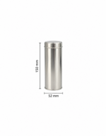 Yuvarlak Metal Çay & Kahve Kutusu 52x140 mm 50-100 Gr