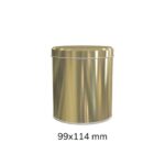 Yuvarlak Metal Çay & Kahve Kutusu 99x114 mm 200-250 Gr