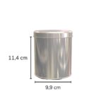 Yuvarlak Metal Çay & Kahve Kutusu 99x114 mm 200-250 Gr