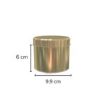 Yuvarlak Metal Çay & Kahve Kutusu 99x60 mm 75-100 Gr