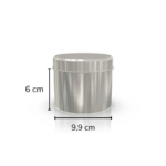 Yuvarlak Metal Çay & Kahve Kutusu 99x60 mm 75-100 Gr