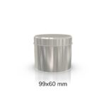 Yuvarlak Metal Çay & Kahve Kutusu 99x60 mm 75-100 Gr
