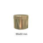 yuvarlak metal mum kutusu 99x60 mm