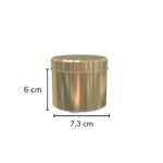 yuvarlak mum kutusu 73x60 gold